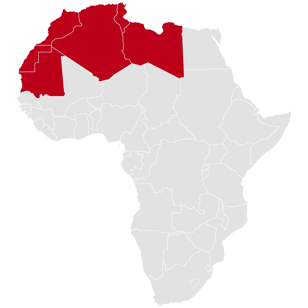 carte de l'Afrique